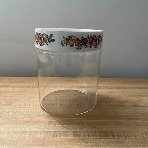 Vintage Pyrex Container with Plastic Lid | Spice of Life Design | Retro Kitchen